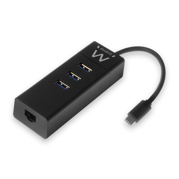 Ewent EW1141 dockingstation USB 3.2 Gen 1 (3.1 Gen 1) Type-C Sort
