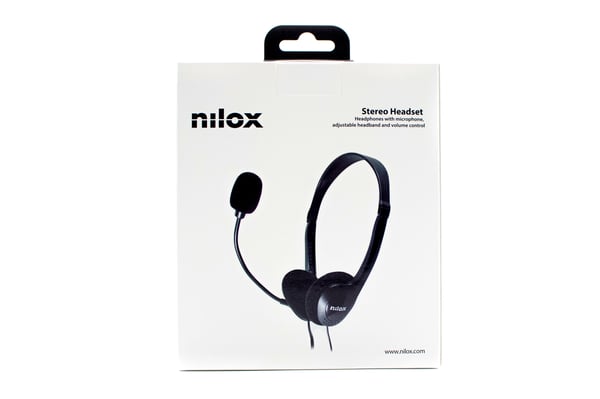 Nilox NXAU0000002 kuulokkeet ja kuulokemikrofoni Langallinen Pääpanta Toimisto/puhelukeskus USB A-tyyppi Musta