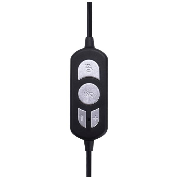 Nilox NXAU0000002 kuulokkeet ja kuulokemikrofoni Langallinen Pääpanta Toimisto/puhelukeskus USB A-tyyppi Musta