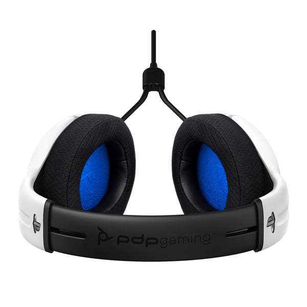 PDP LVL40 Headset Kabel Huvudband Spela Vit