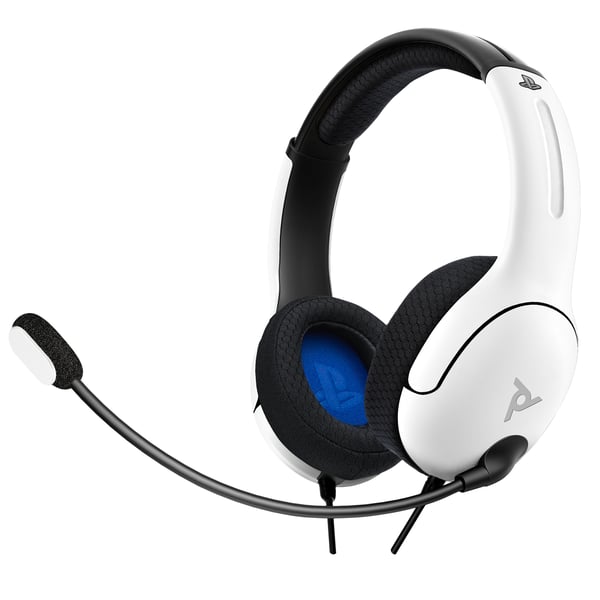 PDP LVL40 Headset Kabel Huvudband Spela Vit