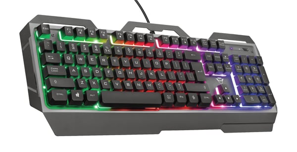 Trust GXT 856 Torac tangentbord Spela USB QWERTY Spansk Svart