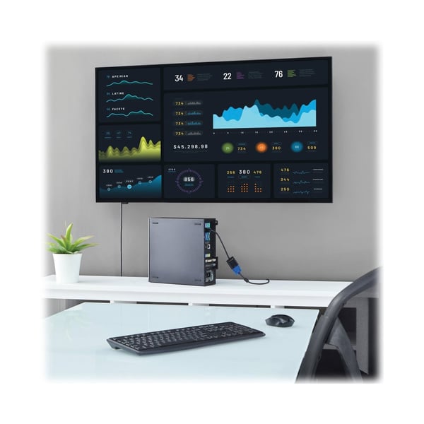 Techly HDMI - VGA+3.5mm+Micro USB B M/F 0,15 m Sort
