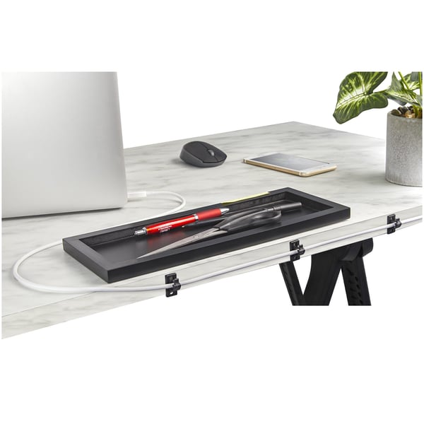 StarTech.com 100 självhäftande kabelhanteringsclips Svart - Nätverk/Ethernet/kontorsbord/datorsladdorganiserare - Självfästande kabel-/ledningshållare - Självhäftande nylonklämma brandklassad enligt UL/94V-2