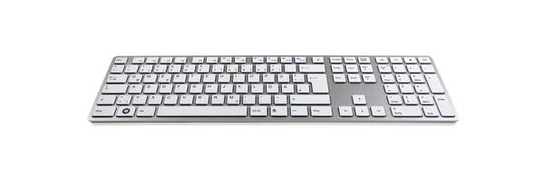 KeySonic KSK-8021U tastatur Universel USB Tysk Sølv, Hvid KeySonic KSK-8021U tastatur Universel USB Tysk Sølv, Hvid