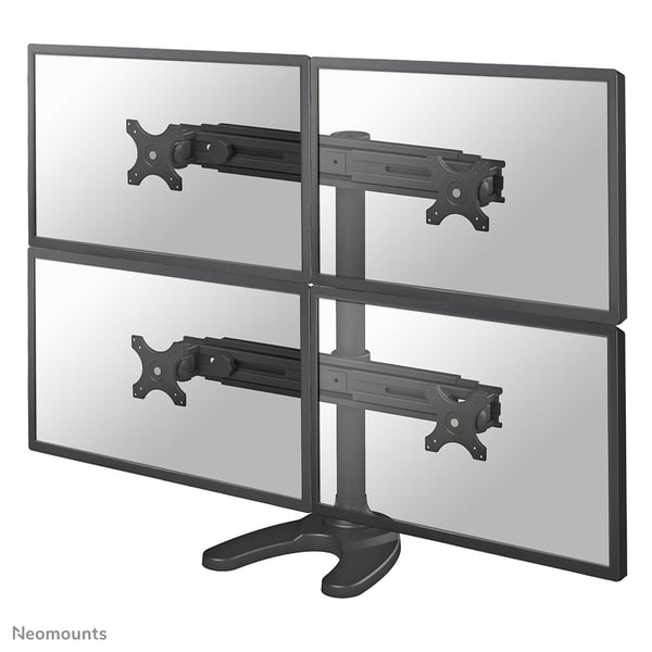 Neomounts FPMA-D700DD4 skærmbeslag og -stativer 76,2 cm (30") Skrivebord Sort