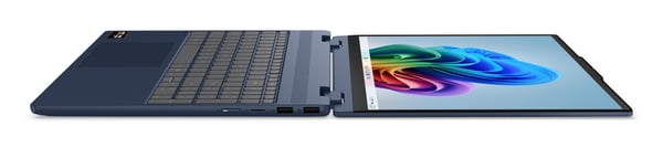 Lenovo IdeaPad 5 2-in-1 15AGP11 Copilot+ PC AMD Ryzen AI 5 430 Hybrid (2-i-1) 38,9 cm (15.3") Berøringsskærm WUXGA 16 GB DDR5-SDRAM 512 GB SSD Wi-Fi 7 (802.11be) Windows 11 Home Blå Tysk