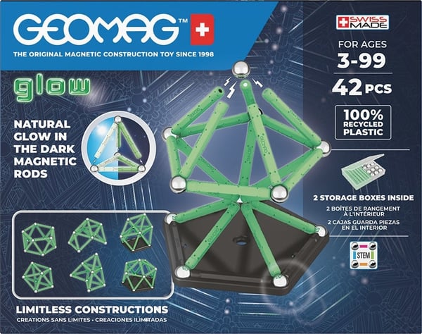 Geomag Glow Recycled Neodymium magnet-legetøj
