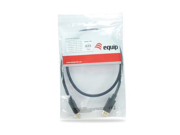 Equip 119251 DisplayPort-kaapeli 1 m Musta