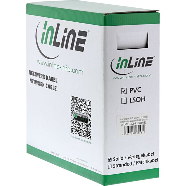 InLine 73050U verkkokaapeli Beige 50 m Cat5e SF/UTP (S-FTP)