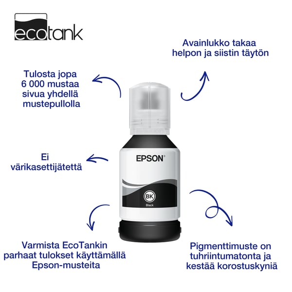 Epson EcoTank 111, musta
