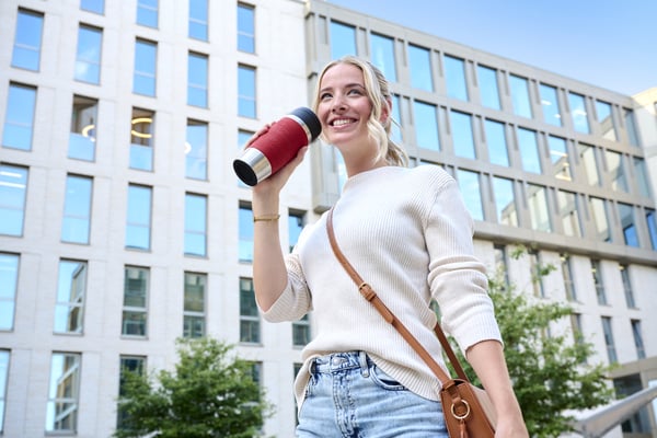 Tefal Travel Mug Classic N2020410 rejsekrus 360 ml Sort, Rød, Rustfrit stål Rustfrit stål