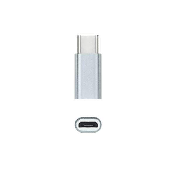 Nanocable 10.02.0011 kabel kønsskifter USB C Micro USB Grå