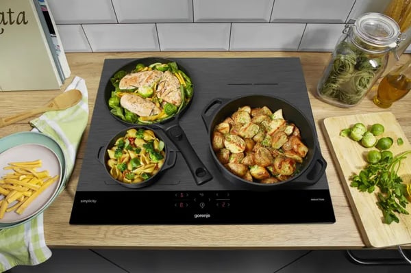 Gorenje GI6421SYB Sort, Grå Indbygget 59.5 cm Zone induktionskogeplade 4 zone(s)