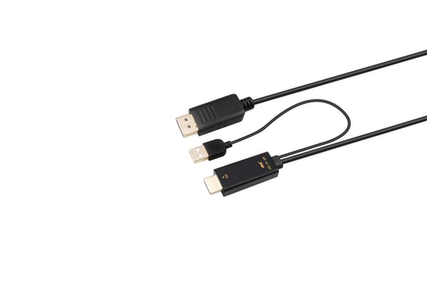 Microconnect HDMI-DP-CON3 videokabel adapter 3 m HDMI Type A (Standard) DisplayPort Sort