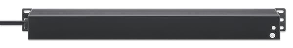 Intellinet 715133 strømforsyningsenhed (PDU) 9 AC stikkontakt(er) 1U Sort