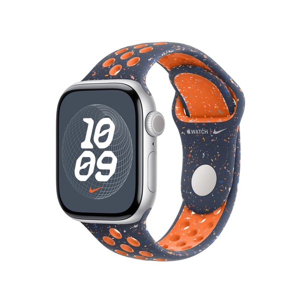 Apple MC2F4ZM/A smarta bärbart tillbehör Band Blå, Orange Fluoroelastomer