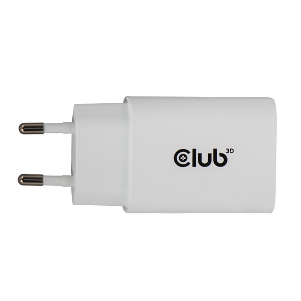 CLUB3D CAC-3020 oplader til mobil enhed Smartphone, Universel Hvid Vekselstrøm Hurtig opladning Indendørs