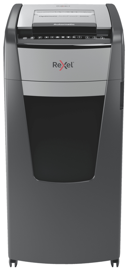 Rexel Optimum AutoFeed+ 600X Automatisk Dokumentförstörare Korsskärning