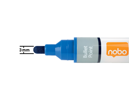 Nobo Liquid InkTM valkotaulukynät pyöreä kärki 10 kpl