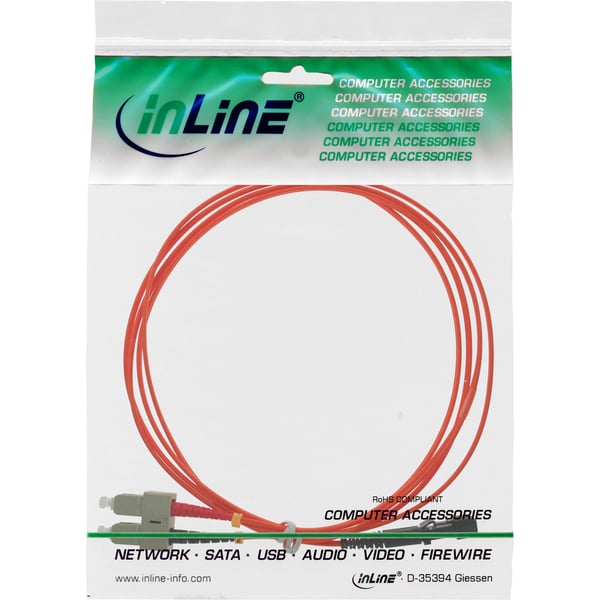 InLine 4043718016518 InfiniBand och fiberoptisk kabel 3 m MT-RJ SC Orange