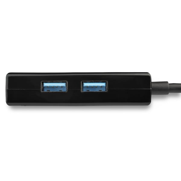StarTech.com USB 3.0 till Gigabit Nätverksadapter med 2-Port USB Hub - Inbyggt drivrutinsstöd