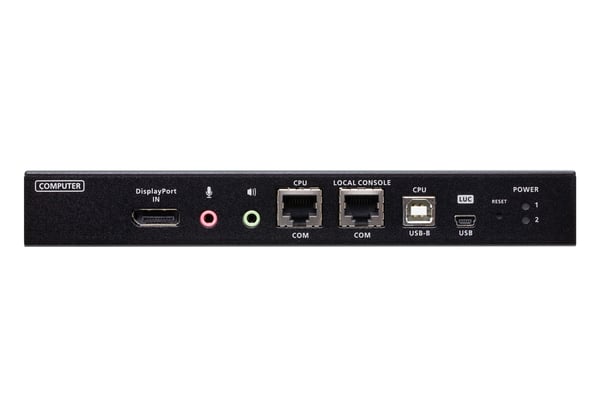 ATEN 1-Enkelports 4K DisplayPort KVM over IP-switch för lokal/fjärrdelningsåtkomst