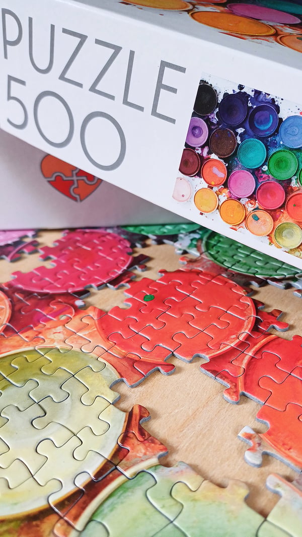Tactic Lovers Water colors Puslespil 500 stk Kunst