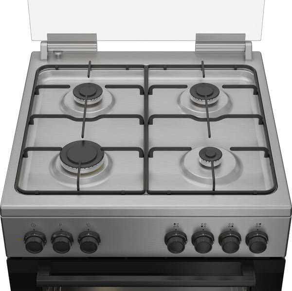 Beko FBE62120XD Vapaasti seisova liesi Sähkö Kaasuliesi Ruostumaton teräs