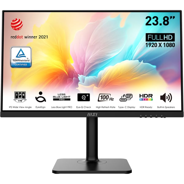 MSI Modern MD2412P computerskærm 60,5 cm (23.8") 1920 x 1080 pixel Fuld HD LED Sort