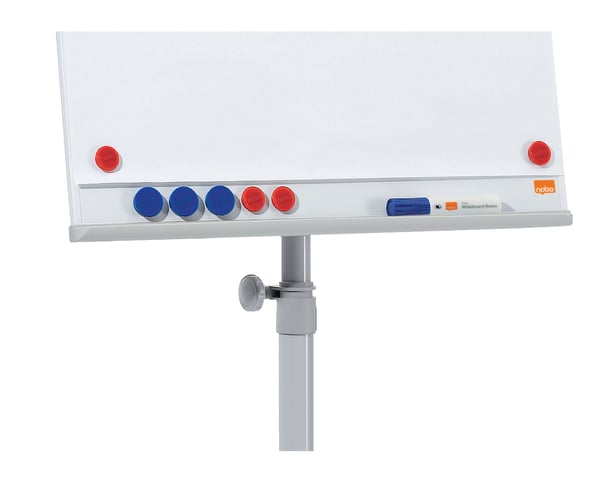 Nobo Essence mobil flipover med magnetisk stål whiteboardtavle