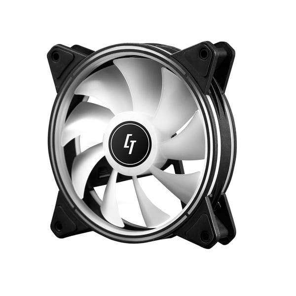 Chieftec NF-1225RGB kylsystem för dator Datorväska Fan 12 cm Svart 1 styck