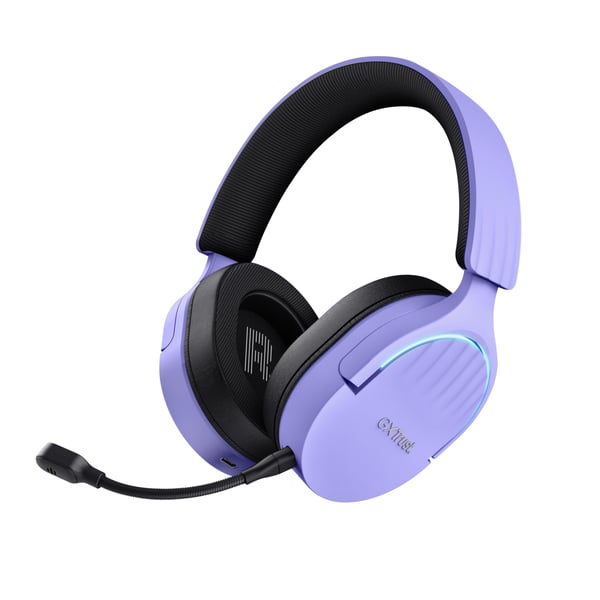 Trust GXT 491P FAYZO Kuulokkeet Langallinen & langaton Pääpanta Pelaaminen USB A-tyyppi Bluetooth Musta, Purppura