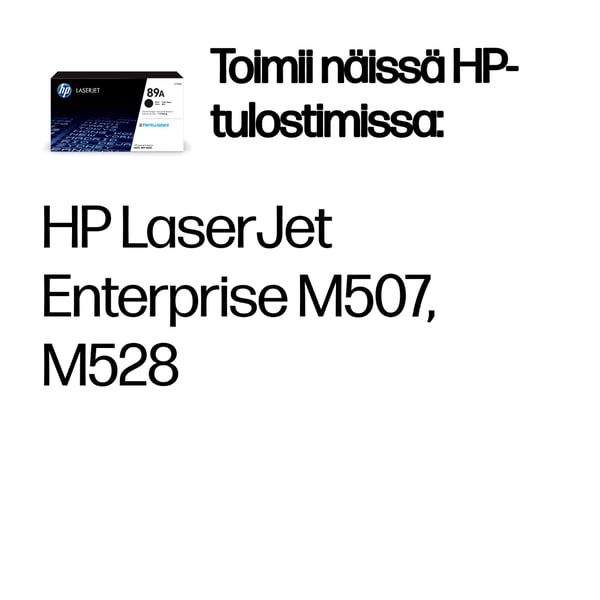 HP 89A alkuperäinen musta LaserJet -värikasetti