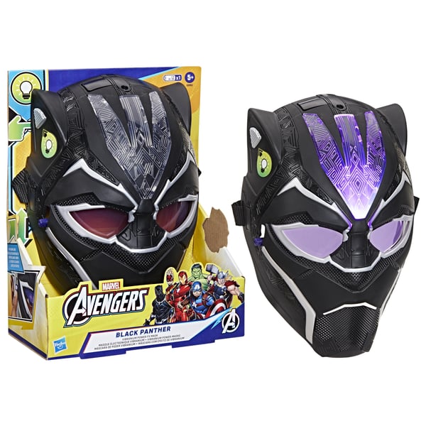 Marvel Avengers Black Panther Vibranium Power FX Mask