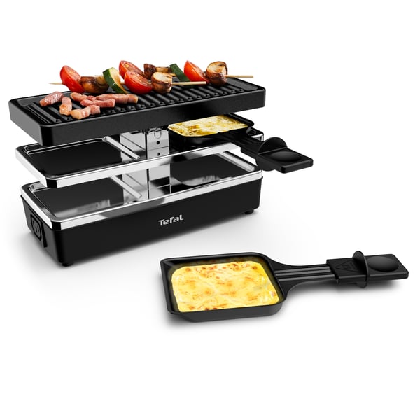 Tefal RE2308 raclette grill 2 person(er) 400 W Sort, Sølv