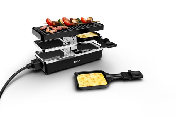 Tefal RE2308 raclette grill 2 person(er) 400 W Sort, Sølv