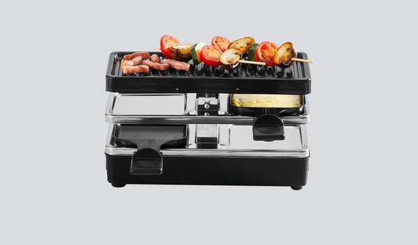 Tefal RE2308 raclette grill 2 person(er) 400 W Sort, Sølv