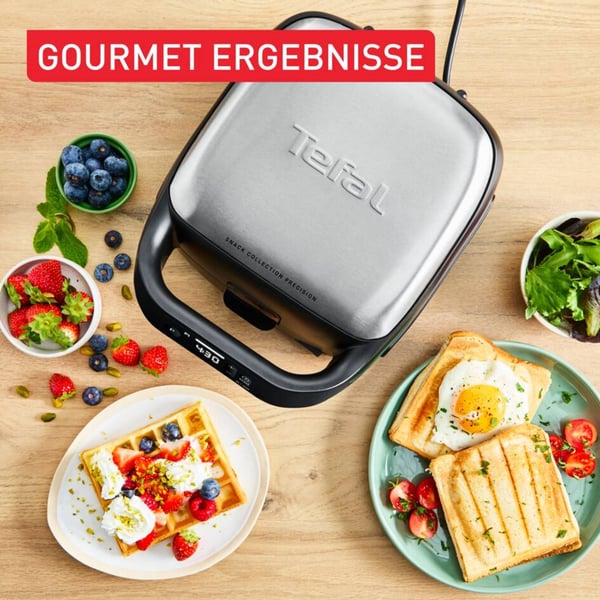 Tefal SW873BF0 sandwichtoaster Grå