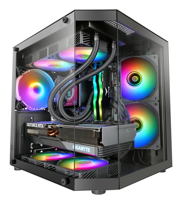 Mars Gaming MC-3TLITE Mini Tower Svart