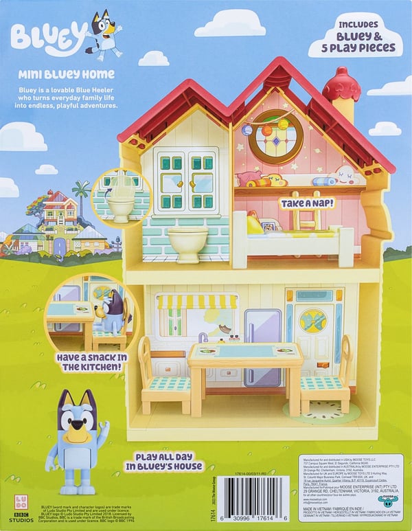 Moose Toys Bluey Mini Heelers Home