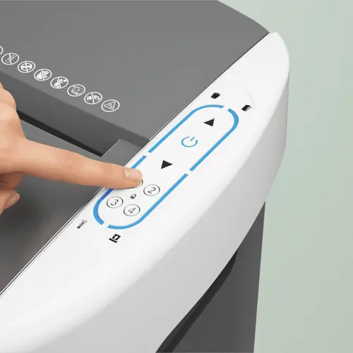 Leitz IQ OptiMax Autofeed Office 300 Dokumentförstörare P5 Micro Cut