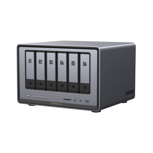 Ugreen DXP6800 Pro NAS Työpöytä Intel® Core™ i5 8 GB DDR5 Harmaa, Musta Ugreen DXP6800 Pro NAS Työpöytä Intel® Core™ i5 8 GB DDR5 Harmaa, Musta