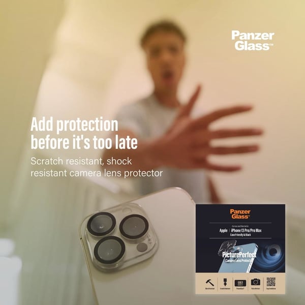 PanzerGlass ® PicturePerfect Camera Lens Protector iPhone 13 Pro | 13 Pro Max Genomskinligt skärmskydd Apple 1 styck