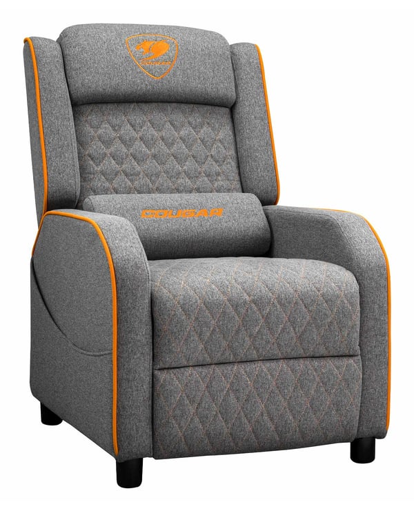 COUGAR Ranger One Spelfåtölj Stoppad och vadderad sits sits Grå, Orange
