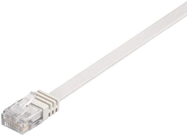 Microconnect V-UTP60025W-FLAT netværkskabel Hvid 0,25 m Cat6 U/UTP (UTP) Flad