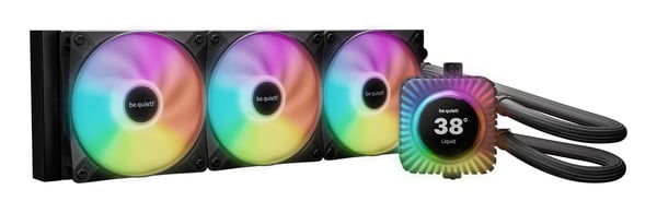 be quiet! LIGHT LOOP IO LCD | 360mm Suoritin All-in-one-nesteenjäähdytin 12 cm Musta 1 kpl