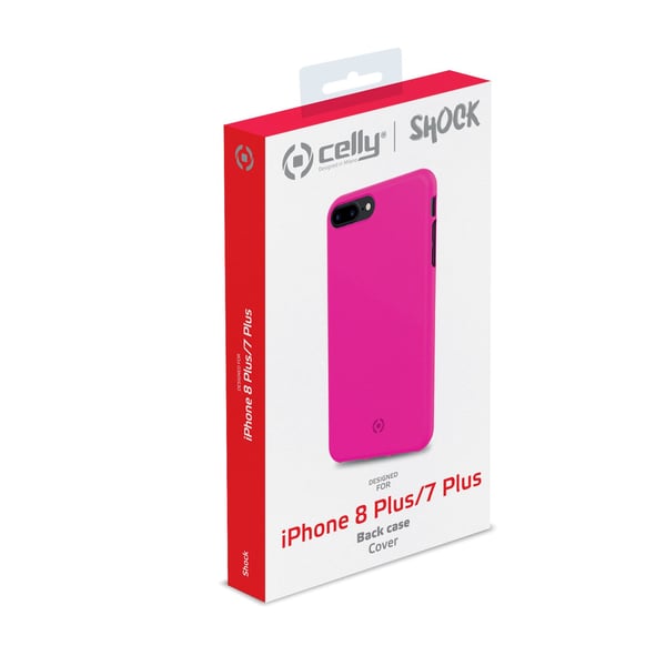 Celly Shock mobiltelefon etui 14 cm (5.5") Cover Lyserød