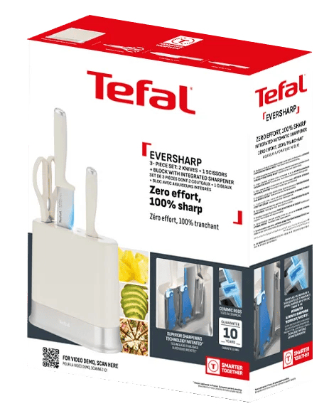 Tefal K3294S04 køkkenkniv Rustfrit stål 3 stk Knivsæt