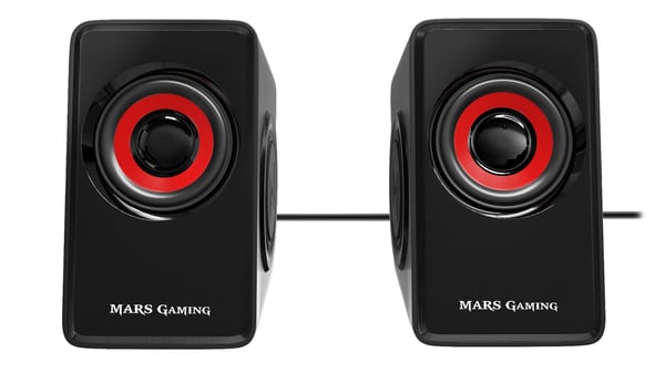 Mars Gaming MS1 högtalare Svart, Röd Kabel 10 W